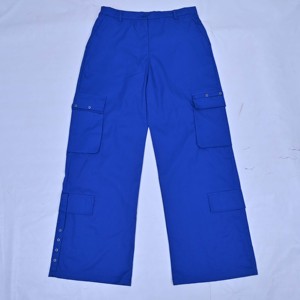Pantalones Cargo de Mujer de Primera Calidad, Personalizados, 100% Algodón, Transpirables, Cintura Elástica, Corte Holgado, Pierna Recta, Largura Completa - Product Image 6