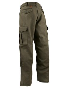 Pantalones Cargo de Lana para Hombre, Cintura Alta, Múltiples Bolsillos, Estilo Workwear, Transpirables, Corte Recto, para Otoño - Product Image 3