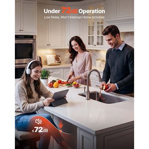 Trituratore di rifiuti alimentari da cucina con motore DC da 1HP 3500RPM a alimentazione continua, con collegamento EZ per la triturazione dei rifiuti. - Product Image 4