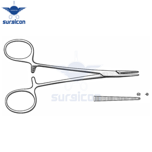 คีมหนีบหลอดเลือด Halsted-Mosquito Artery Forcep ขนาด 10 ซม. / 4 นิ้ว ฟันขนาด 1:2 แบบตรงธรรมดา สำหรับห้ามเลือด ใช้ในศัลยกรรม ผลิตจากสแตนเลสคุณภาพสูง - Product Image 2