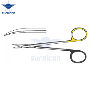 Ciseaux chirurgicaux Knapp 12 cm / 4-3/4 pouces, à lame courbée et arrondie, dentelée, Super Cut TC, en acier inoxydable de qualité supérieure - Product Image 4