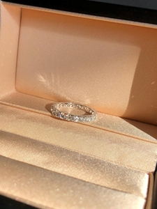 Custom Round Cut Moissanite Diamond Wedding <b>Ring</b> IGI Certified 925 <b>Silver</b> Luxury Band <b>Ring</b> Fine Women Jewelry - Product Image 2