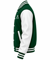 Veste varsity pour homme de haute qualité, style décontracté, vêtement d'extérieur respirant, manches en cuir, style baseball, vestes varsity pour homme.