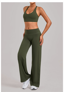 Women Sportswear Workout Sport Flared Gym Fitness Breathable Yoga Active Wear <b>Sets</b> - Product Image 4