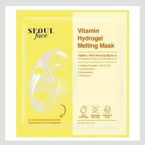 Mascarilla facial de hidrogel con vitamina C Dermal Skin Care Dermal Seoul 34g, productos para el cuidado de la piel con vitamina C, mascarilla facial de hidrogel Dermal 34g - Product Image 2
