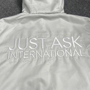 Custom Private Label Satin Nylon <b>Tracksuit</b> Men Hooded Windbreaker Set All Season Wear Jogging Suit Men Windbreaker Sets - Product Image 4