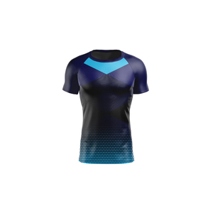 <b>Men's</b> Casual Gym Sports Workout Fitness Training High Elastic Short Sleeve Solid Pattern Sports Wear Muscle <b>Compression</b> T <b>Shirt</b> - Product Image 1