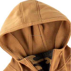 เสื้อฮู้ดผ้าฟลีซผู้ชายสำหรับฤดูใบไม้ร่วงเสื้อฮู้ดพิมพ์ลายฮิปฮอปคลาสสิกฤดูหนาวที่อบอุ่นเสื้อสวมหัวกันลมปักลายพรางมีฮู้ด - Product Image 6