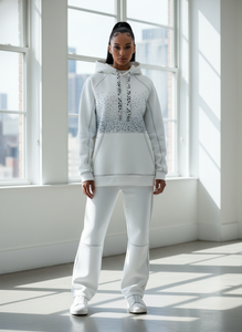 Sweat à capuche épais 500 g/m² en molleton français avec strass pour homme, coupe oversize, logo personnalisé, délavage acide, streetwear, ODM - Product Image 5