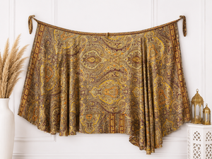 Women's <b>Long</b> Chiffon Wrap <b>Skirt</b> With Paisley Print Lightweight Floral Pattern For Daily Wear All Seasons - Product Image 5