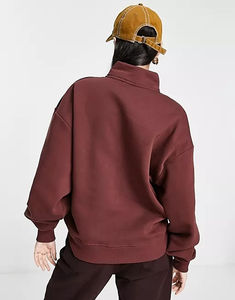 Sweat-shirt en polaire brodé personnalisé unisexe de haute qualité, nouvelle collection 2026, pour adolescentes et femmes, à prix de gros - Product Image 3