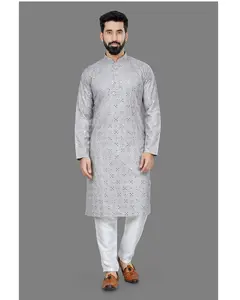 Readymade Cotton Mens kurta With Pajama at Wholesale Price from India