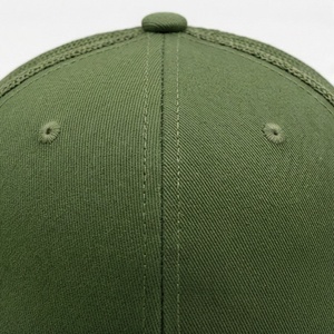 Green 6-Panel Trucker Cap Mesh Fabric Adjustable Brim Unisex Casual <b>Hat</b> Spring <b>Summer</b> Style - Product Image 4