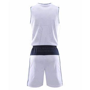 Ensemble d'uniformes de basketball pour hommes adultes grandes tailles, impression par transfert thermique de haute qualité, respirant, léger, couleurs personnalisées, logo OEM - Product Image 2