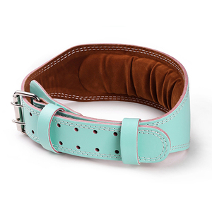 2026 Black White Pink Blue Gray Heavy Duty <b>Training</b> Squat Deadlift Weightlifting Powerlifting Double Buckle Leather <b>Weight</b> - Product Image 1