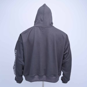 Sudadera con Capucha Corta de Felpa Francesa para Hombre, de Alta Calidad, con Logotipo Personalizado, 100% Algodón, Estilo Vintage Otoñal, Lavado Ácido, Efecto Desgastado por el Sol - Product Image 5