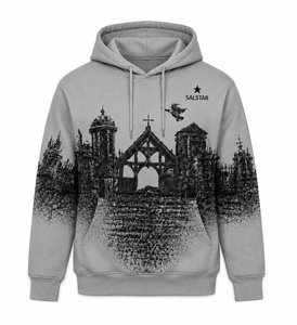 Custom Cotton Fleece Halloween Party <b>Hoodie</b> <b>Gothic</b> Streetwear Luxury Hooded Sweatshirt OEM Factory - Product Image 1
