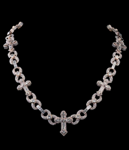Collier chaîne cubaine en moissanite de luxe de qualité supérieure pour homme, bijoux de mode hip-hop, cadeau disponible à la vente - Product Image 1
