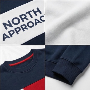 Sweat-shirt à col rond North Approach Color Blocking pour homme, coupe classique, en coton tricoté, style décontracté d'automne - Product Image 4