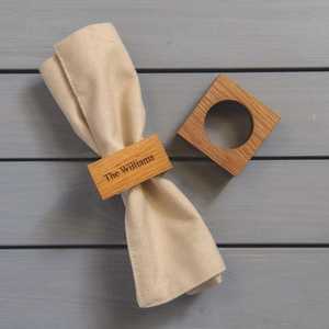 Anneaux de serviette en bois H a CRAFT, design indien, durables, ronds, largeur personnalisable, modèle HAC-726, provenant de l'Uttar Pradesh - Product Image 3