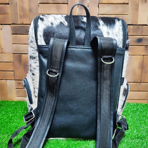 Cowhide Leather <b>Backpack</b> School Bag Custom Design <b>Student</b> Travel <b>Backpack</b> Hot Selling Handmade - Product Image 3