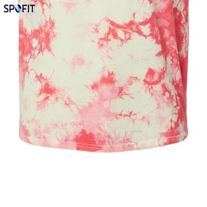 T-shirt décontracté pour homme à manches courtes, coupe régulière, séchage rapide, 220 grammes, avec logo personnalisé et motif tie-dye imprimé par transfert thermique - Product Image 2