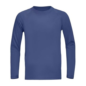 Unisex Full Sleeve Breathable Rash Guard Light Gray Quick Dry Polyester Adult <b>Swim</b> Surf Sports <b>Shirt</b> UPF50+ Sublimation Printed - Product Image 5
