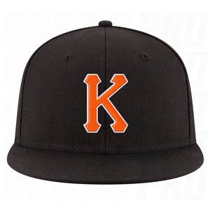 Gorra de Béisbol Personalizada Negra, Naranja y Blanca con Costuras Ajustables, Estilo Urbano, Visera Plana, Unisex para Hombre y Mujer, Moda - Product Image 2