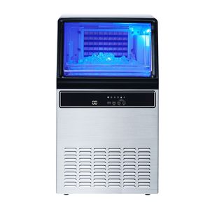 Attrezzatura di Refrigerazione per Cucine Commerciali, Macchina per Ghiaccio Indipendente in Acciaio Inox, Produzione 130 Libbre/24 Ore, Capacità di Stoccaggio 33 Libbre, 45 - Product Image 6