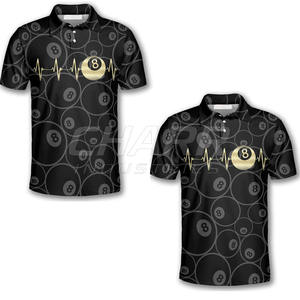 Polo de billard de haute qualité, vêtements de sport confortables pour les joueurs de snooker et de billard, en stock - Product Image 4