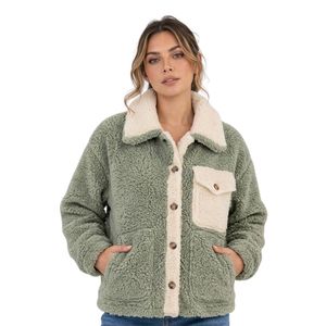 Abrigo de Felpa Cálido a Precio Bajo, con Solapa Abatible, Bolsillos Dobles con Parches, Chaqueta de Invierno de Alta Calidad - Product Image 4