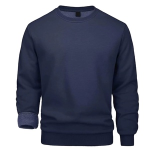 เสื้อสเวตเชิ้ตผู้ชายสำหรับฤดูใบไม้ร่วง ผ้าฝ้ายฟลีซ 100% แขนยาว สีพื้นเรียบง่าย สไตล์ลำลอง ขายส่งแบบดิจิทัล รับผลิตแบบ OEM คุณภาพพรีเมียม รับสกรีนโลโก้ - Product Image 6