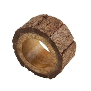 Natural <b>Wooden</b> Napkin Rings Set Handmade <b>Rustic</b> | Napkin Holders for <b>Dining</b> <b>Table</b> Decor Wedding Party Hotel <b>Table</b> Setting - Product Image 1