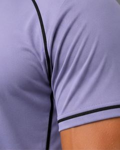 T-shirt de sport pour homme personnalisé, couleur lavande, à séchage rapide, respirant, pour la salle de sport, la course à pied, en polyester, vêtements de sport - Product Image 5