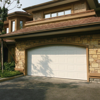 Porte de garage sectionnelle isolée automatique au design classique, prix de gros