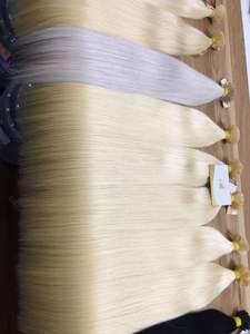 Vente en gros Extensions de cheveux humains vietnamiens à pointe plate alignée sur les cuticules saines à la kératine 100% pour les salons - Product Image 2