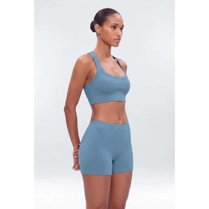 Women's <b>2</b> <b>Piece</b> Yoga <b>Set</b> Square Neck Crop <b>Top</b> <b>And</b> Mini <b>Skirt</b> - Product Image 6