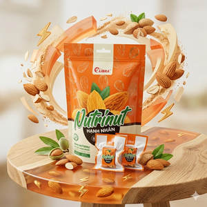 This Nutrinut Almond 195g <b>Pack</b> is the Exact Crunchy Vibe Your Day is Missing OEM ODM Vietnam Factory Supply - Product Image 1