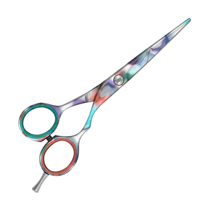 Pince à cils de coiffeur en acier inoxydable de marque privée personnalisée ciseaux de toilettage pour coiffure à pointe plate - Product Image 2