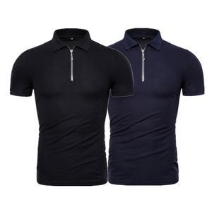 Livraison rapide du stock, impression de logo personnalisée gratuite, 180g, 100% coton, tricoté, poche, anti-rides, décontracté, brodé, chemise courte pour homme - Product Image 2