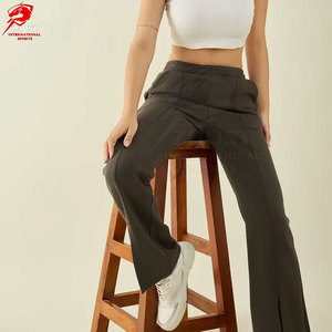 Premium <b>Stretch</b> Apparel Lightweight Flexible Women Flare Track Pants For Stylish Movement And Casual Outfit Wear - Product Image 6