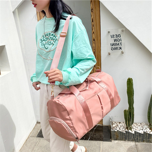 Bolsa de lona unisex de nailon con cierre de cremallera rectangular, asas dobles, resistente al agua, capacidad de 20-36 L, mochila para entrenamiento - Product Image 3