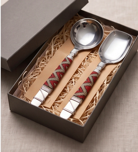 Service de table finition argentée avec poignée décorée de petites perles, idéal pour les dîners élégants, les mariages ou comme vaisselle de table ou cadeau. - Product Image 6