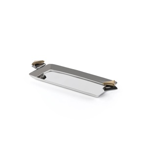 Handcrafted Eco-Friendly Metal <b>Serving</b> <b>Tray</b> Polished Finish for Household Dining Restaurant/Catering Use Durable Dishwasher Safe - Product Image 2