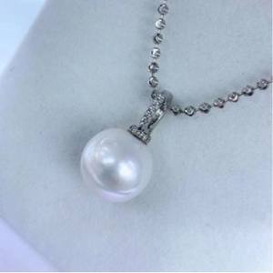 Collar de Perlas Naturales de Cabeza de Serpiente de Color Blanco Claro de 7-8 mm, Ligeramente Imperfecto, Serie de Inyección de Oro de 14K 1 - Product Image 1