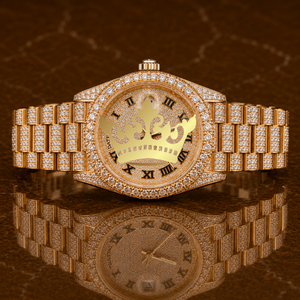 Custom Luxury Stainless Steel Quartz Watch Men's Silver Full Pave Moissanite White Gold Diamond Fashion Classic Limited Edition - Product Image 1