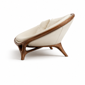 Sofá Curvo de Madera de Teca Sólida de Lujo, Sofá Moderno para Salón, Muebles para Sala de Estar de Villas, Hoteles y Resorts - Product Image 4