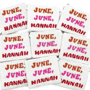 Custom Name Beaded Coin Purse Handmade Embroidered Zipper Pouch Personalized Gift Seed <b>Beads</b> Luxury Designer Clutch Bag Compact - Product Image 1