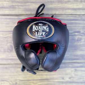 Protector de Cabeza de Boxeo Personalizado de Alta Calidad, de Cuero Vacuno Genuino, con Visera Transparente, Ajustable, Unisex, con Barra Protectora para las Mejillas, Cierre con Cordones - Product Image 5