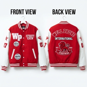Chaqueta Varsity Premium de Invierno, Transpirable, con Forro de Algodón, 650 GSM, Lana, Personalizable - Product Image 4